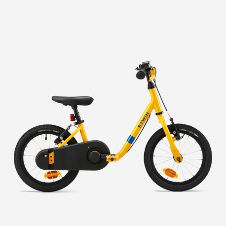Bici Bambino  BTWIN Discover 500 14'' 3-5 anni Gialla