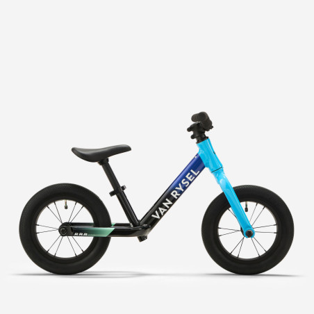 Bici senza pedali VAN RYSEL Run Ride Racing Team 12'' 3-5 anni Nero/Azzurro