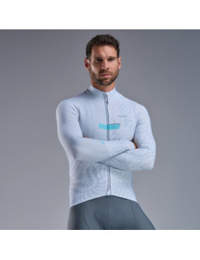 Maglia a maniche lunghe EKOI Perf Graphic Bianca